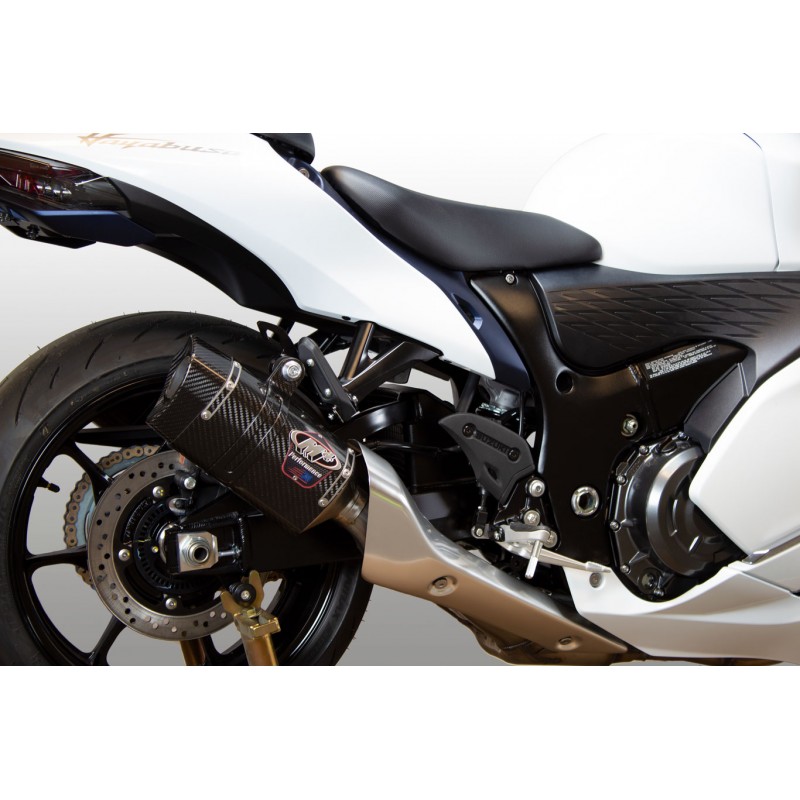 M4 Dual Carbon Tech1 Slip-on Canisters For Suzuki Hayabusa